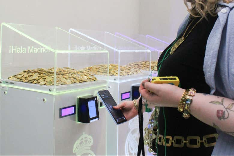 Monedas conmemorativas en el Bernabéu