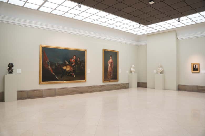 El interior de la Real Academia de Bellas Artes de San Fernando