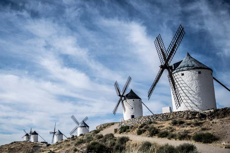 Veremos los molinos que Don Quijote confundió con gigantes
