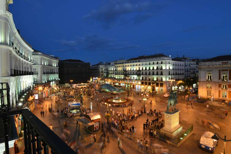 La Puerta del Sol es uno de los centros neurálgicos de Madrid