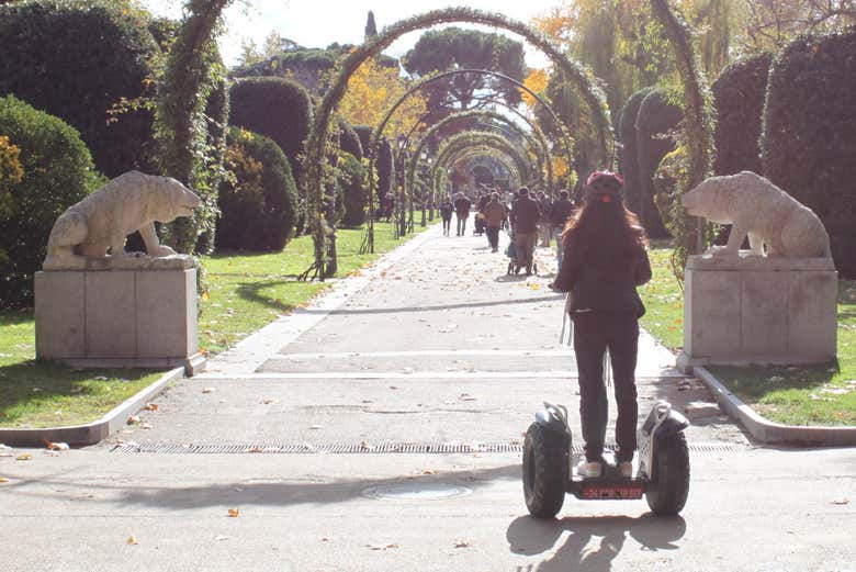 Enjoying a segway tour in Retiro