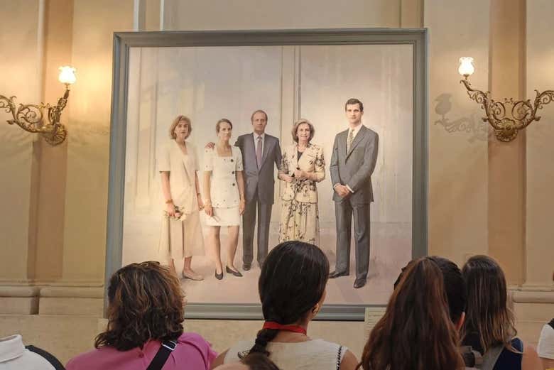 El retrato de Antonio López "La Familia de Juan Carlos I"