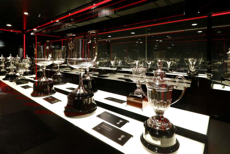 Sala de trofeos del Atlético de Madrid