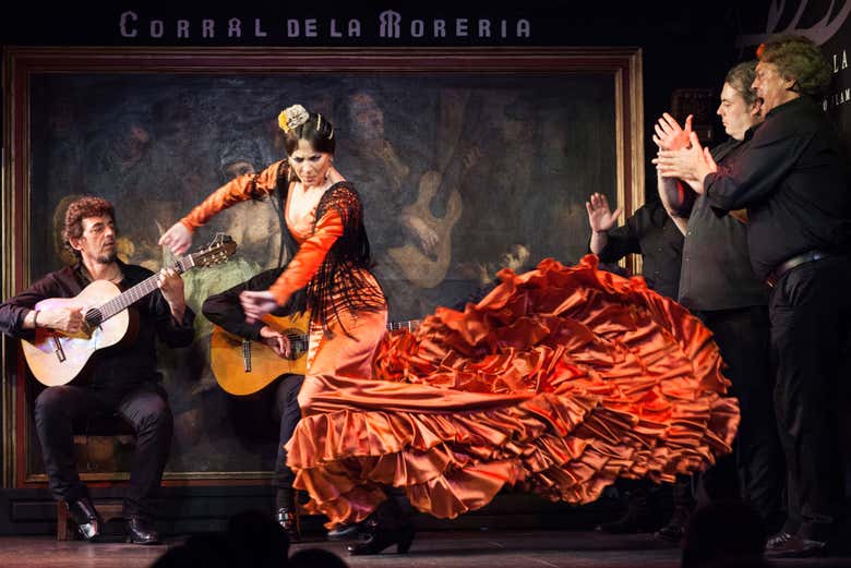 Espectáculo flamenco en el Corral de la Morería