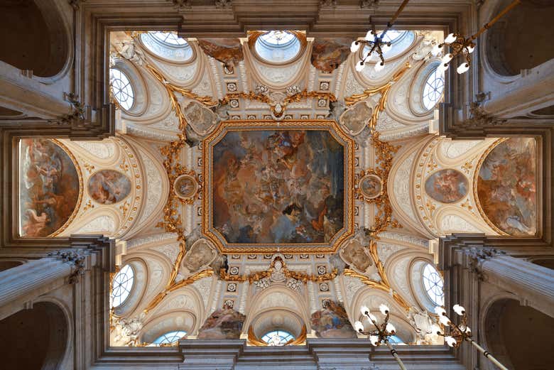Un soffitto all'interno del Palazzo