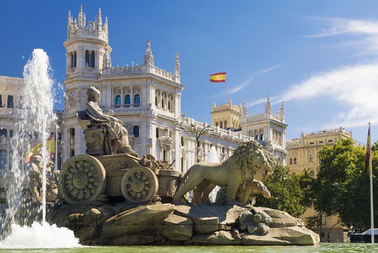 L'iconica Fontana di Cibeles