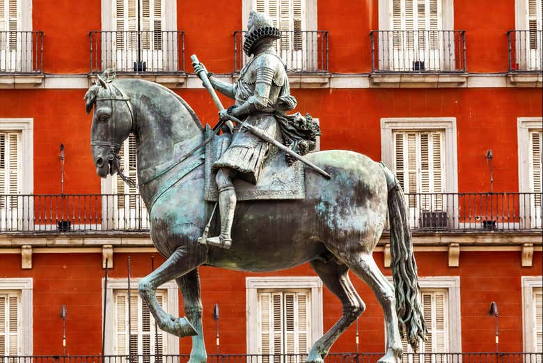 Statue de Philippe III, roi d'Espagne sous l'Inquisition