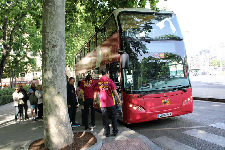 Subiendo al autobús de Big Bus