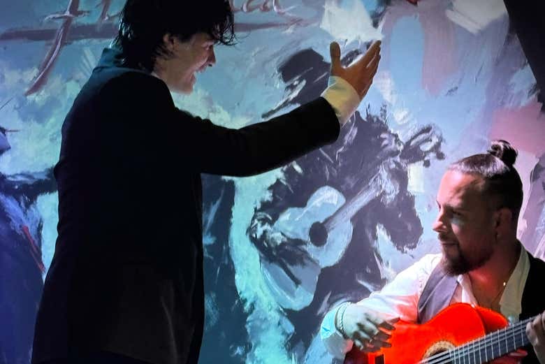 Pol Vaquero en el tablao Ópera Flamenca