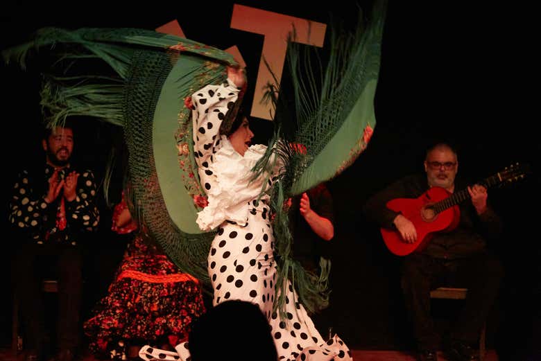 Disfrutando del flamenco en el tablao Las Tablas