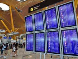 Écrans d'information à Barajas