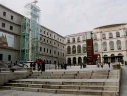 Outside the Reina Sofia Museum