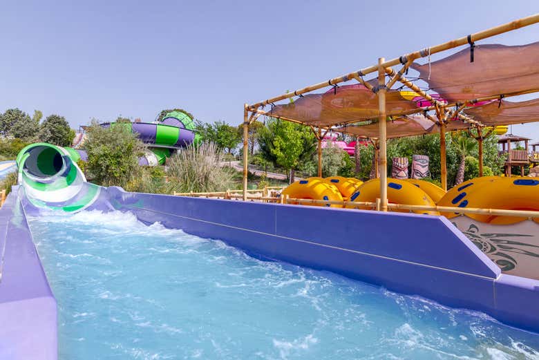 The Waikiki Jungle water slide