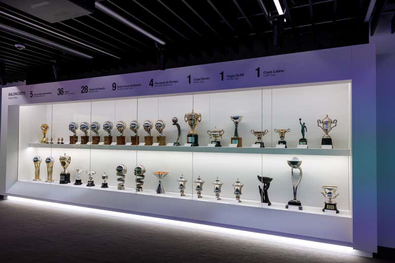 Trofeos del Real Madrid expuestos en su museo