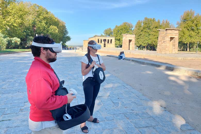See the Templo de Debod with virtual reality glasses