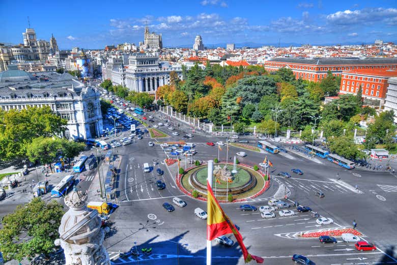 Vistas desde el mirador del Palacio de Cibeles