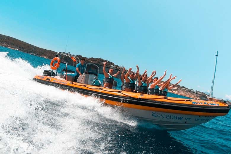 Passeio de lancha rápida por Magaluf