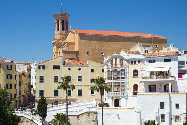 Iglesia de Santa María, en el casco antiguo de Mahón