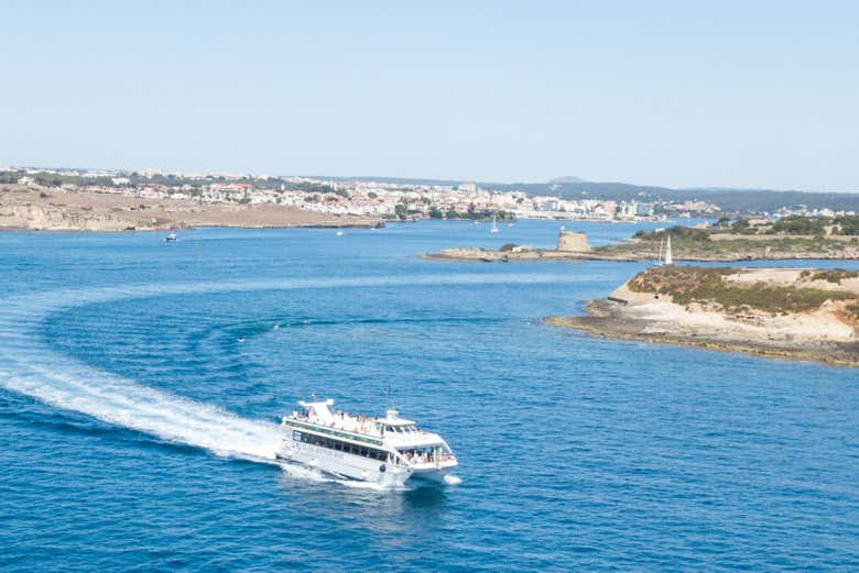 Admire the clear blue waters