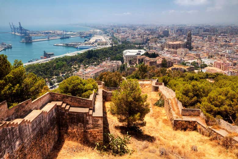 Views over Malaga from the Alcazaba