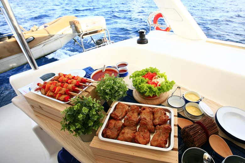 Almuerzo de a bordo 