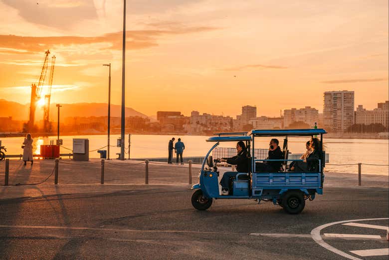 Balade en tuk-tuk à Malaga