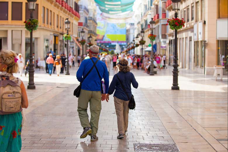 La via principale di Malaga