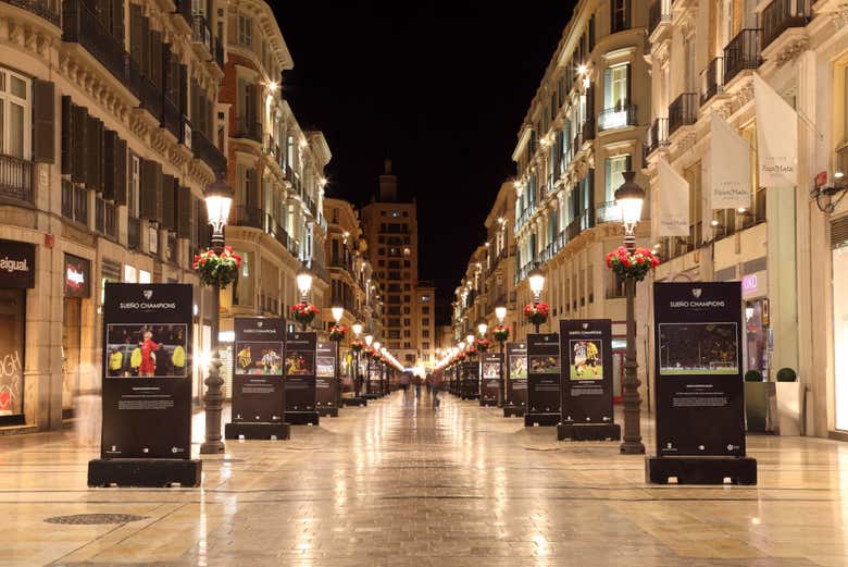 Calle Larios, la vía comercial más famosa de Málaga