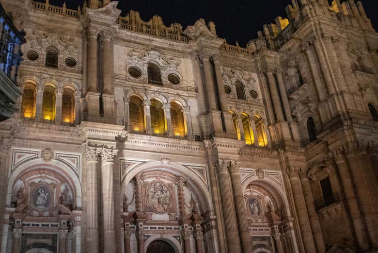 Detalles arquitectónicos de la catedral de Málaga