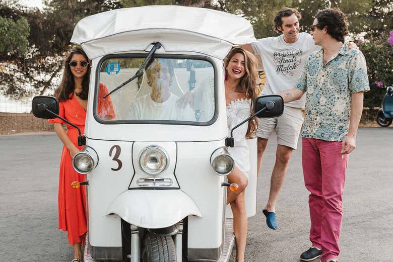 Exploring Malaga in a tuk tuk