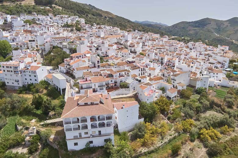Aerial view of Canillas de Aceituno