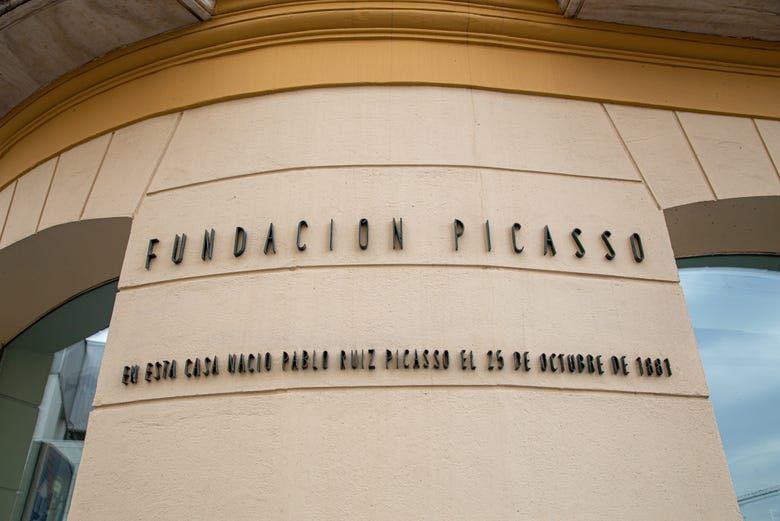 Letrero del Museo Casa Natal Picasso