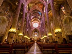 Interior de la Catedral de Mallorca