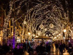 Luces de navidad en Palma