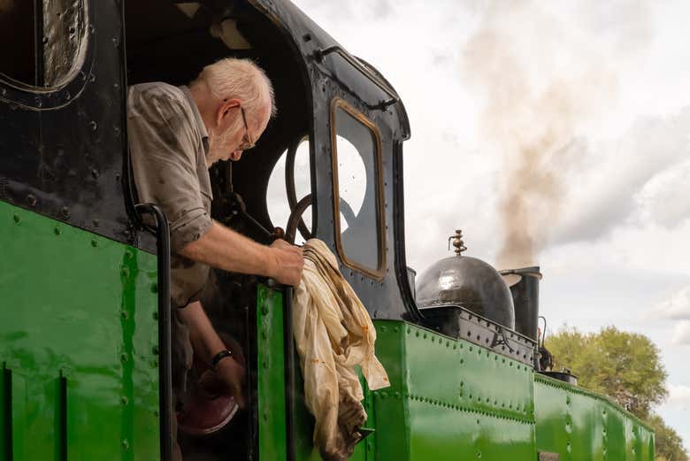 Locomotora de vapor histórica