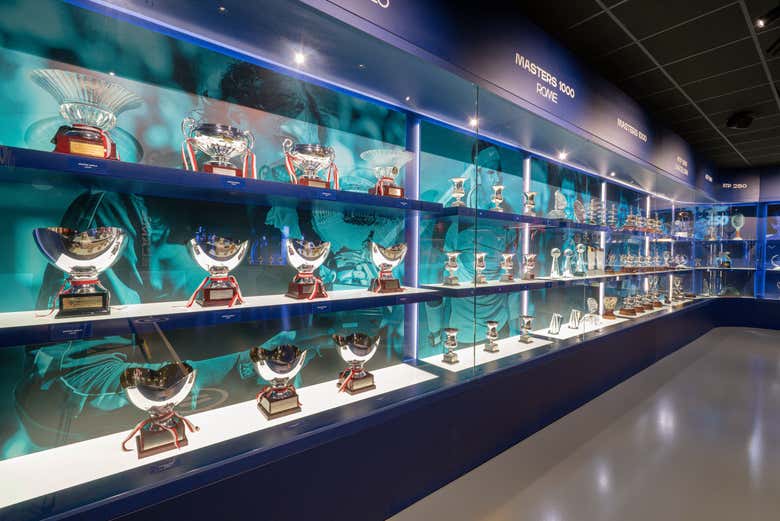Los trofeos de Rafa Nadal expuestos en su museo