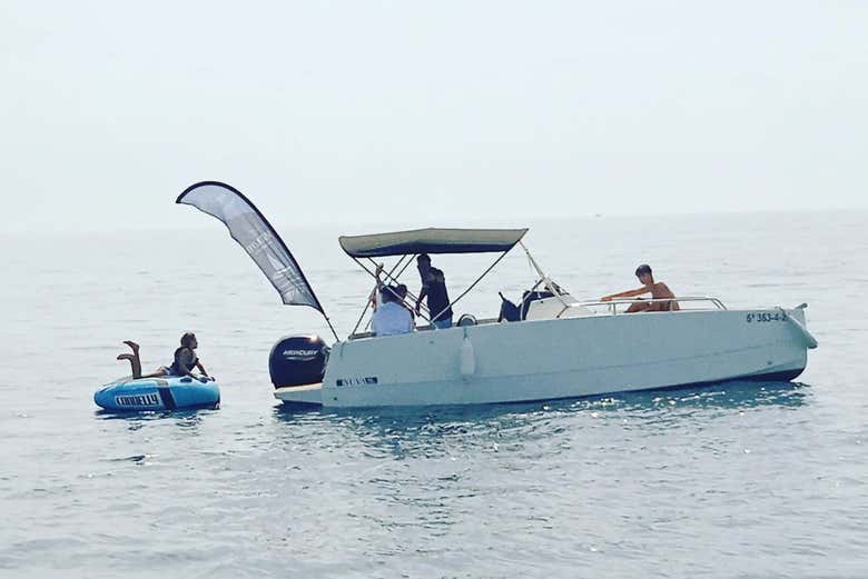 Desfrutando das águas de Puerto Banús