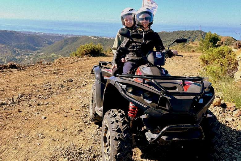 Drive over rough terrain on the outskirts of Marbella