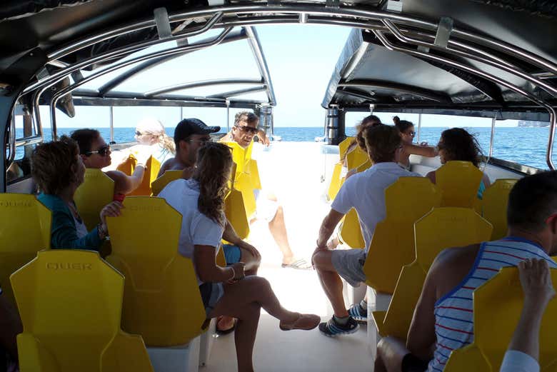 Disfrutando del paisaje desde el barco