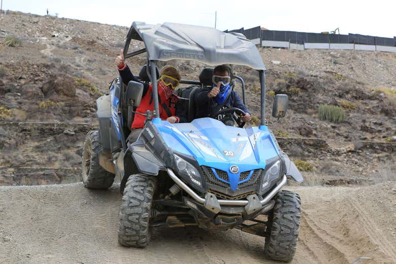 Durante l'esperienza in buggy