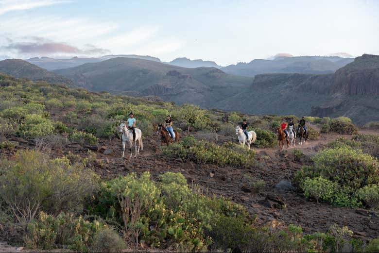 Cabalgaremos en plena naturaleza