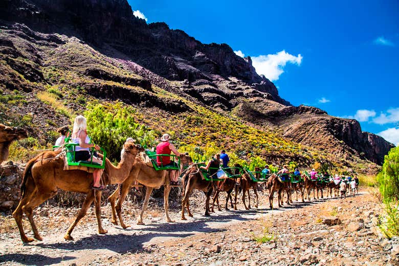 Crossing Fataga Valley