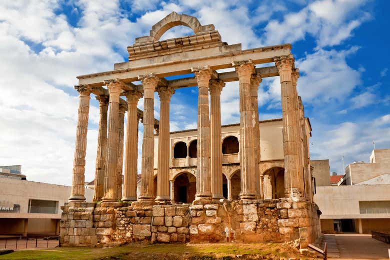 Templo de Diana, una de las paradas del free tour por Mérida