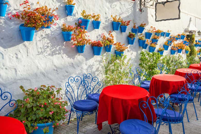 Fachadas con flores