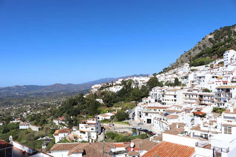 Panorama della località di Mijas e della Sierra