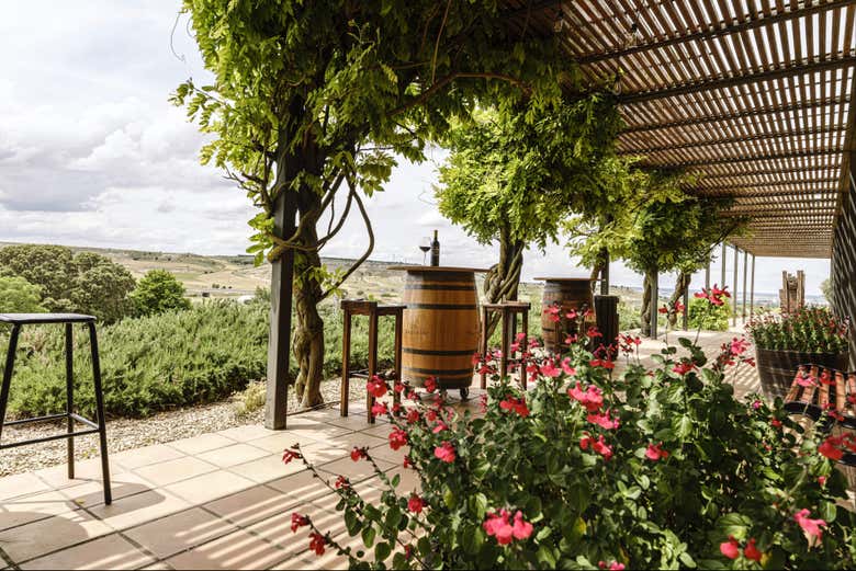 La preciosa terraza de Valdubón