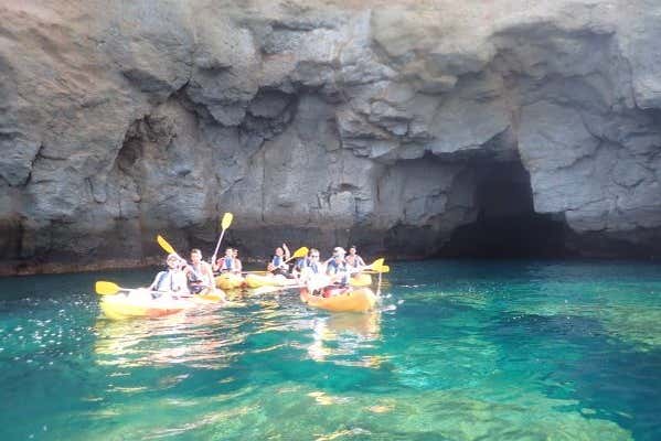 Visiting the caves of Taurito