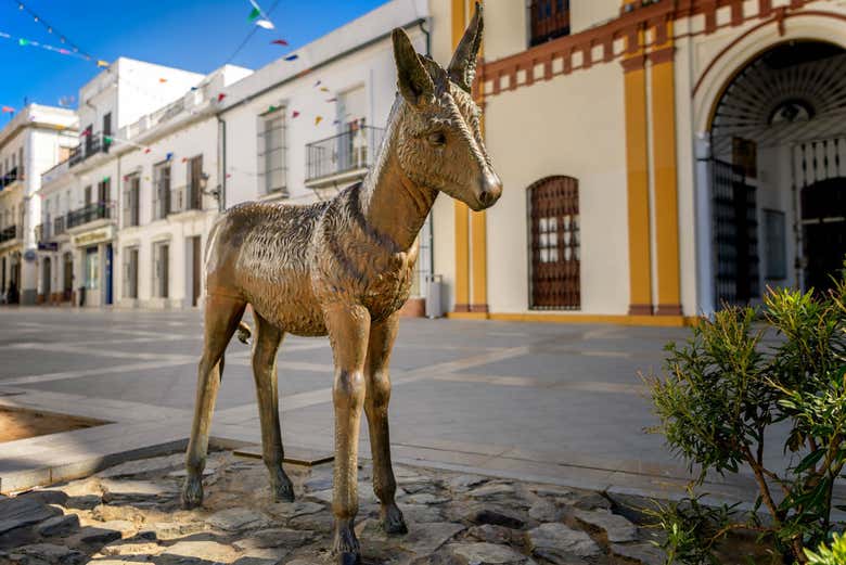 Escultura del burrito Platero