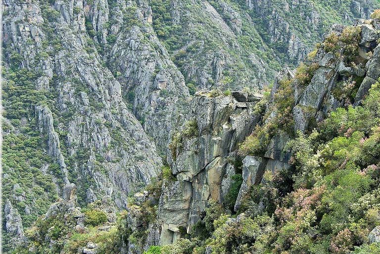Observando el paisaje de los cañones del Sil