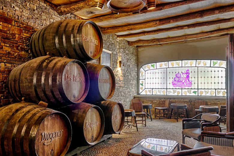 Interior da adega Pérez Barquero